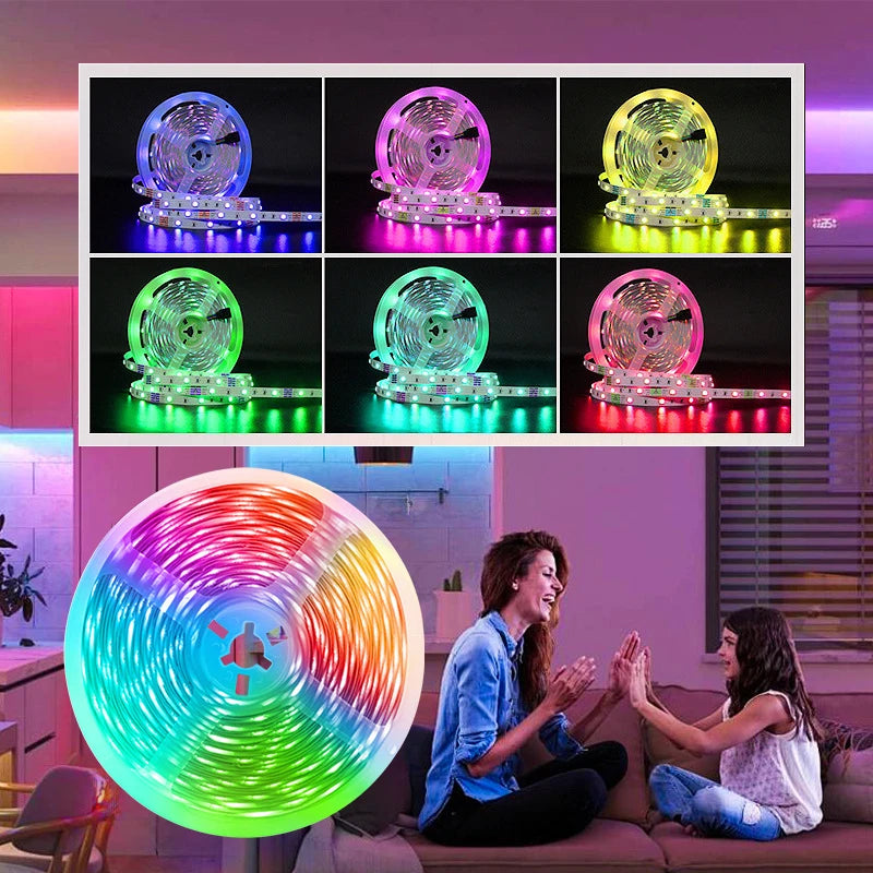 GOOLOOK 5050 LED Strip RGB Flexible Neon Light For Holidays
