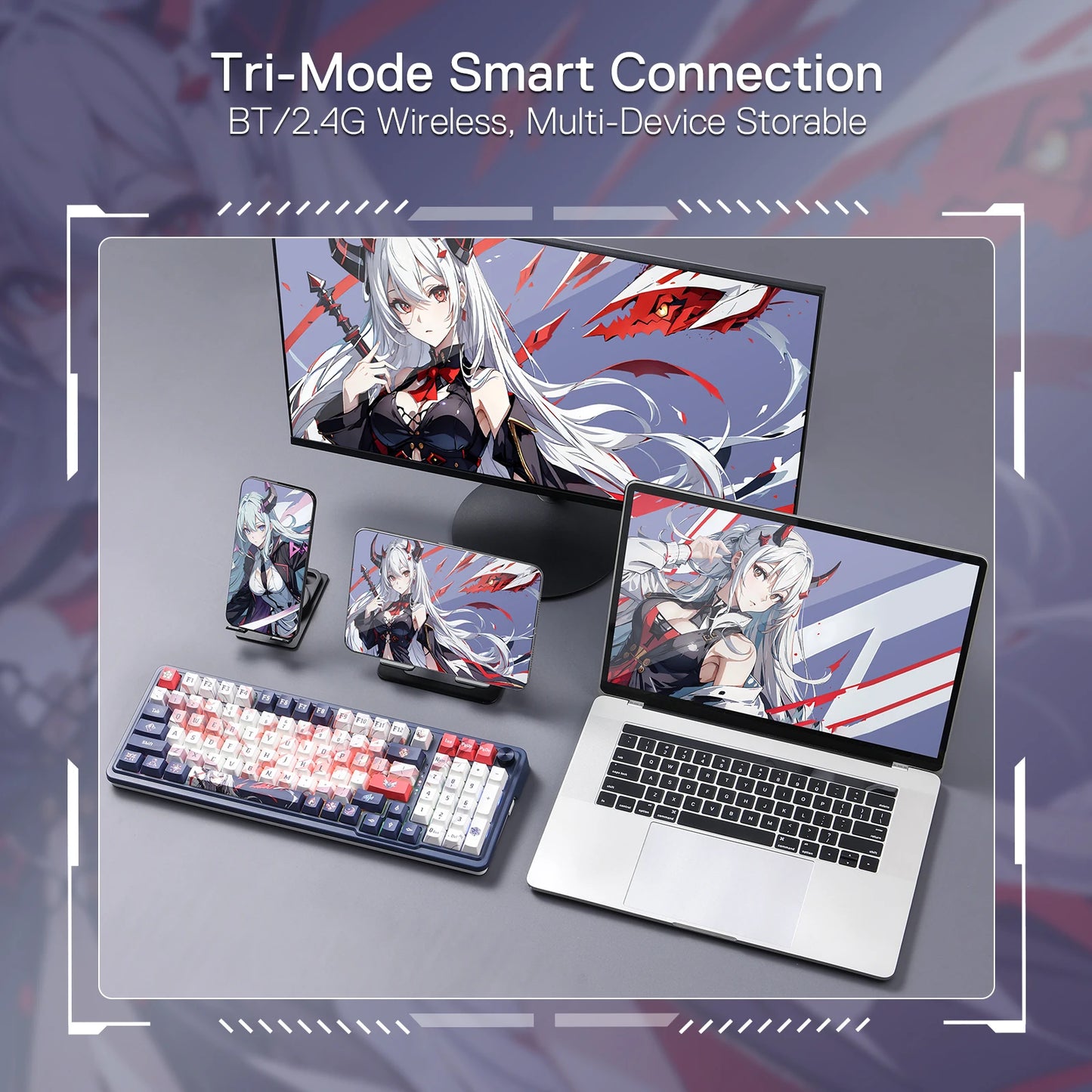 Redragon K686 PRO SE Wireless Gaming Keyboard Anime Hot-Swap RGB