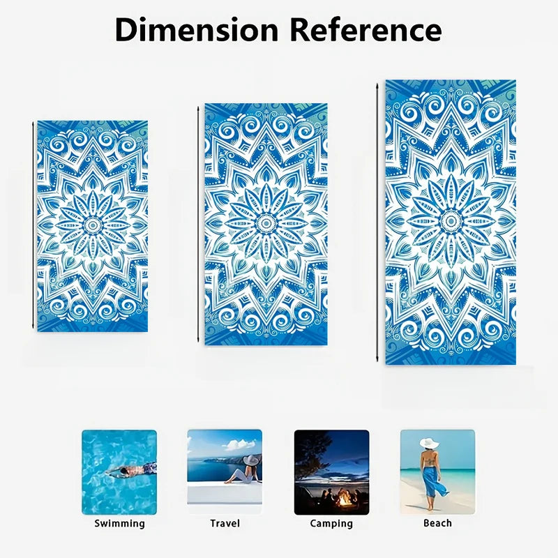 Summer Watermelon Pattern Quick Dry Microfiber Beach Towel For Travel