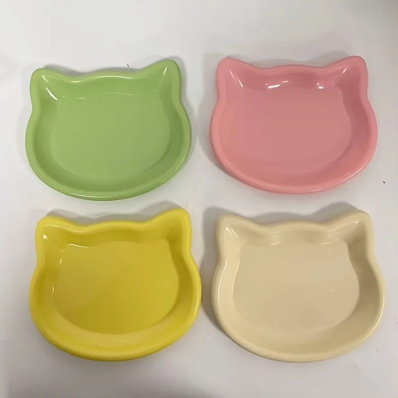 Premium Cat Food Bowl Anti Black Nose Dish For Home