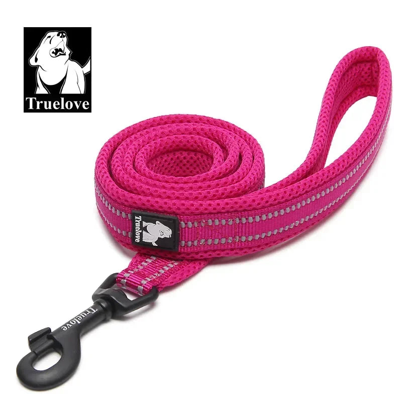 TRUELOVE Reflective Nylon Mesh Padded Dog Leash For Walking