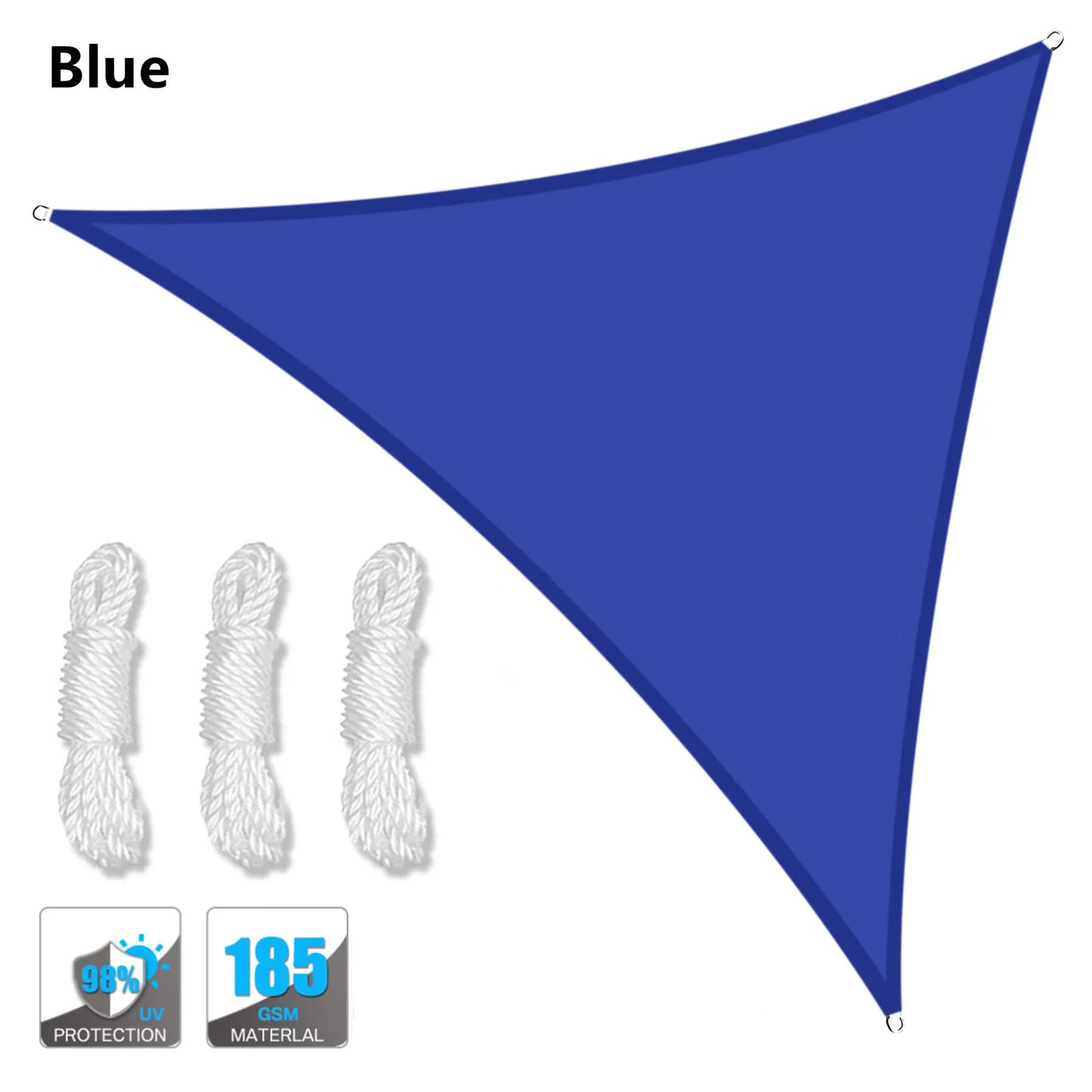 Triangle Shade Sail Canopy For Outdoor Sun Shelter Polyester