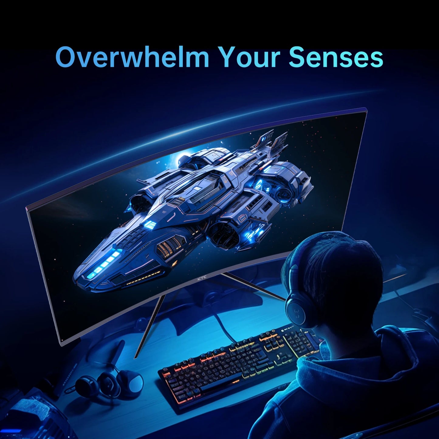 KTC 32 Inch Curved Gaming Monitor 240Hz 1500R HDR