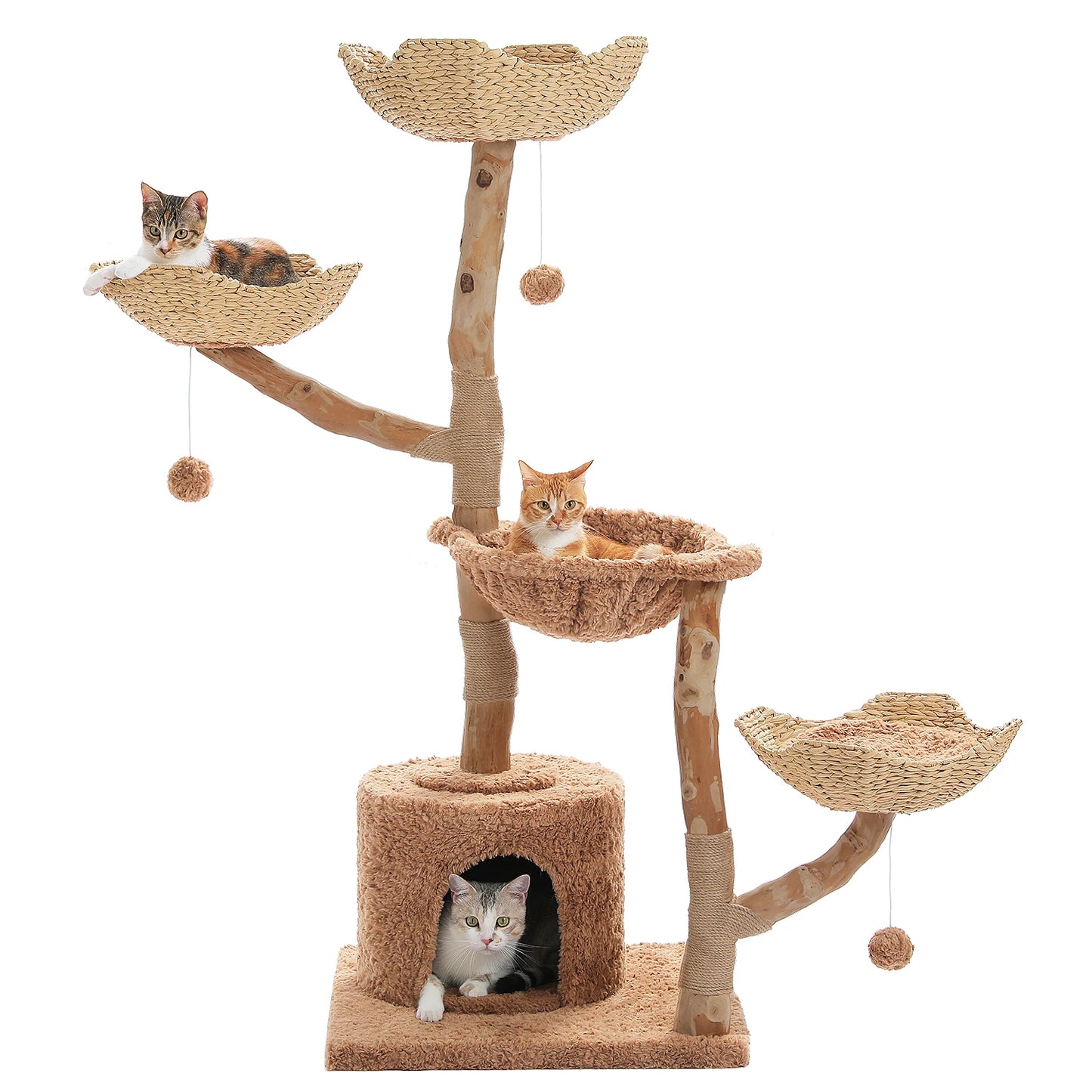 PAWZ Road Cat Tree Tower With Sisal Scratching Post Bed