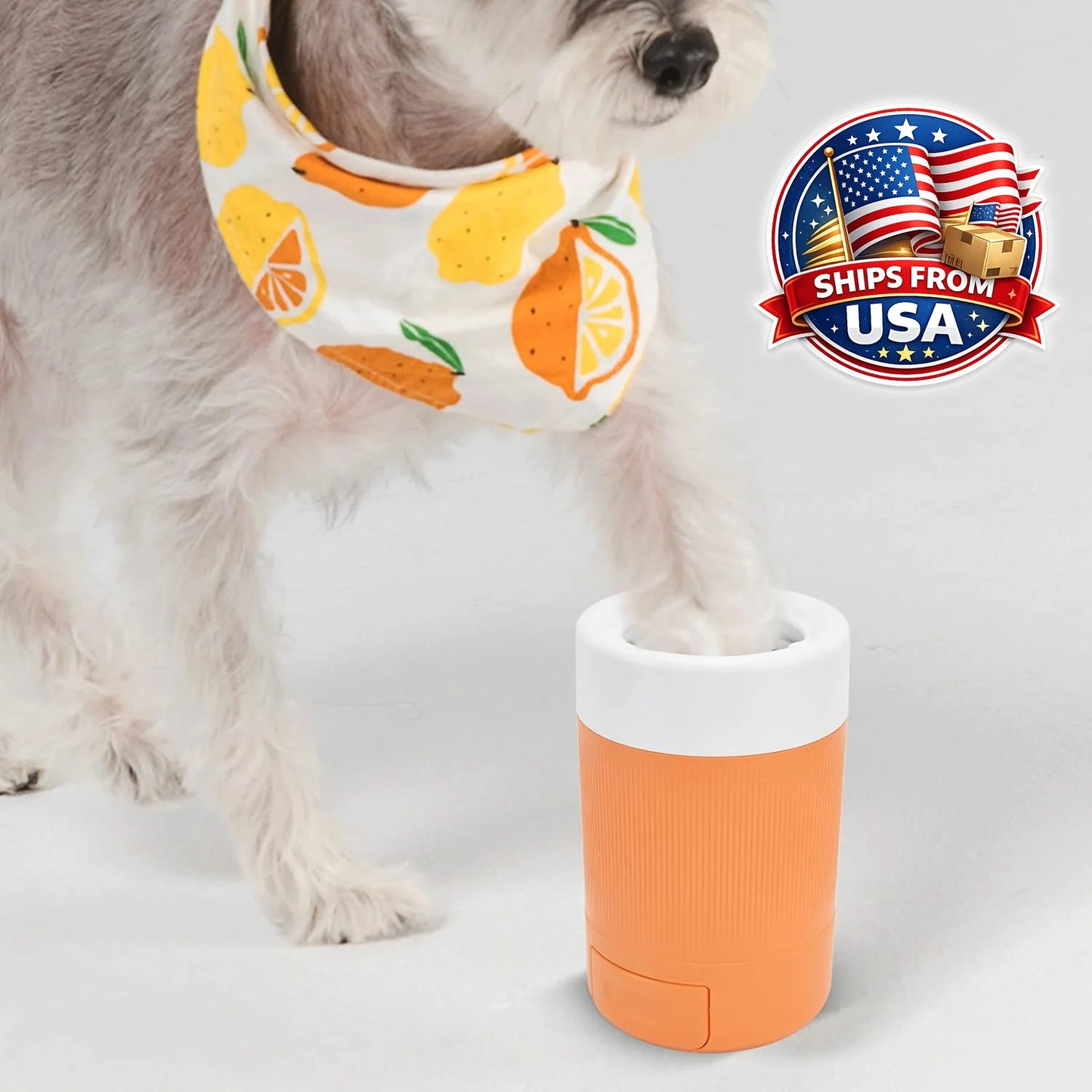 Pet Foot Washing Cup Portable Paw Cleaner With Soft Silicone Brush