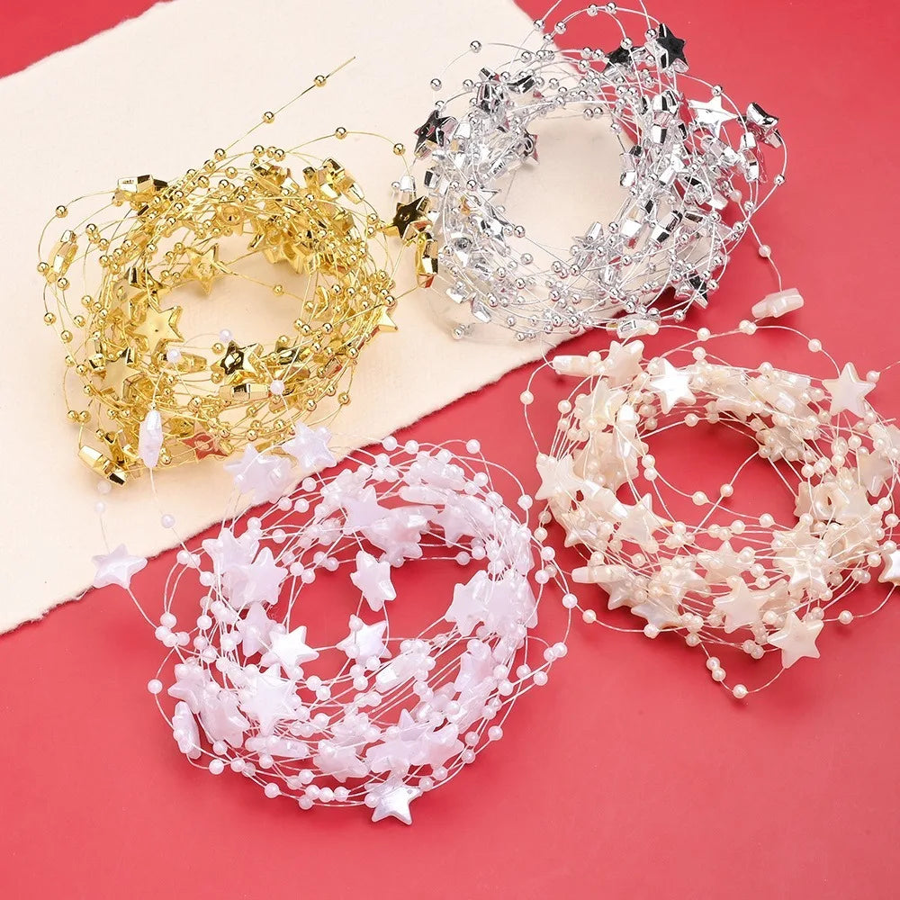 Acrylic Star Bead Chain For Garland Wedding And Holiday Decor