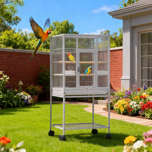 Ran Metal 5-Level Small Animal Cage With Wheels And Tray