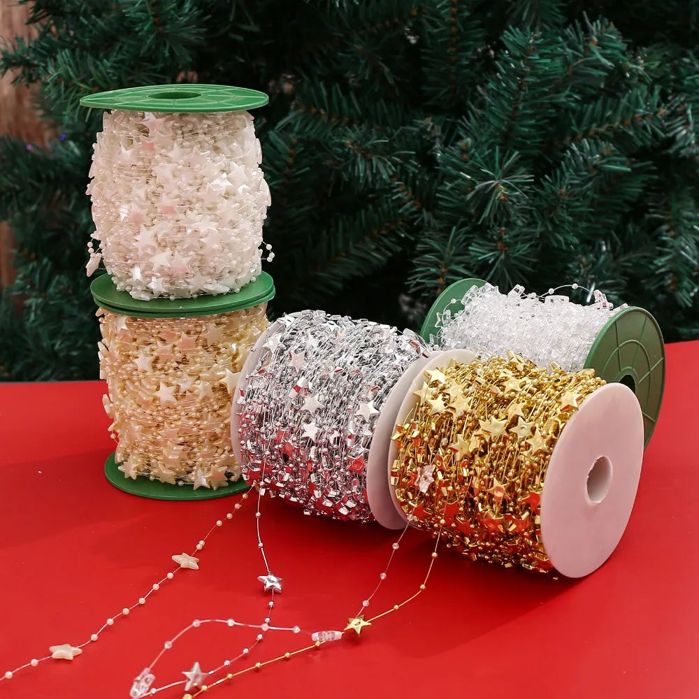 Acrylic Star Bead Chain For Garland Wedding And Holiday Decor