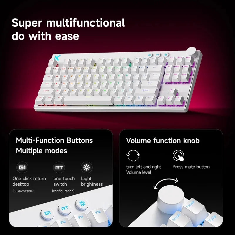 Mchose Mix87 87-Key Wired RGB Mechanical Gaming Keyboard