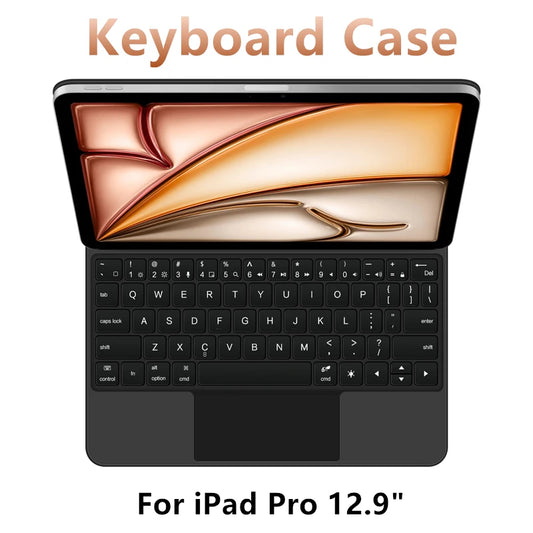 Ajiyu Waterproof Smart Case For iPad Pro 12.9 With Keyboard Folio