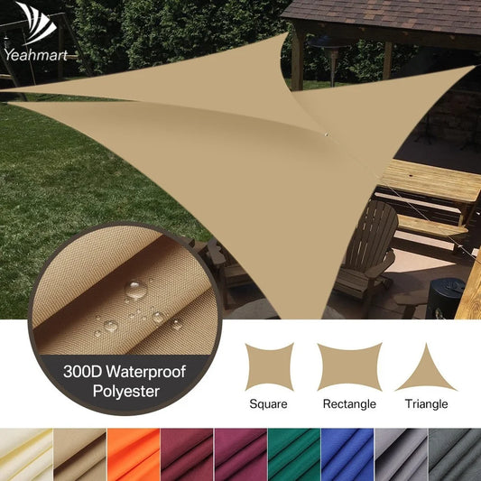 Triangle Shade Sail Canopy For Outdoor Sun Shelter Polyester