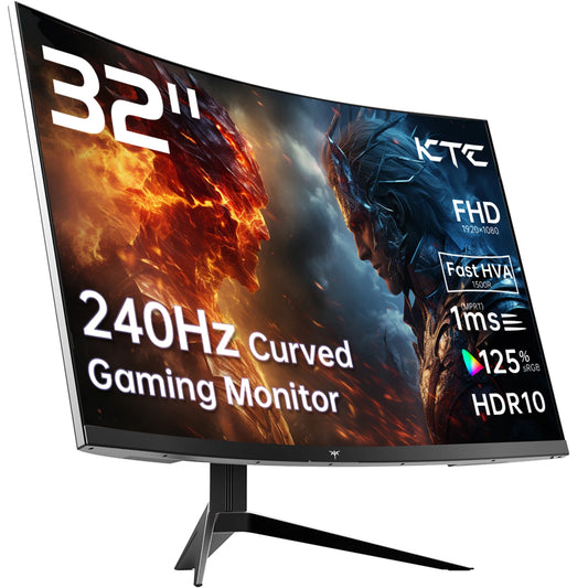 KTC 32 Inch Curved Gaming Monitor 240Hz 1500R HDR