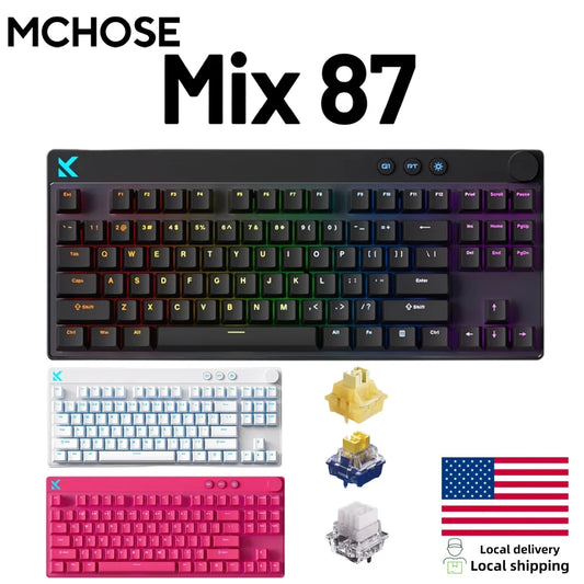 Mchose Mix87 Wired Gaming Keyboard Mechanical 87 Keys