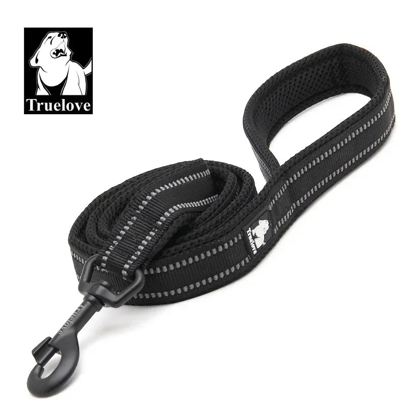 TRUELOVE Reflective Nylon Mesh Padded Dog Leash For Walking