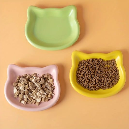 Premium Cat Food Bowl Anti Black Nose Dish For Home