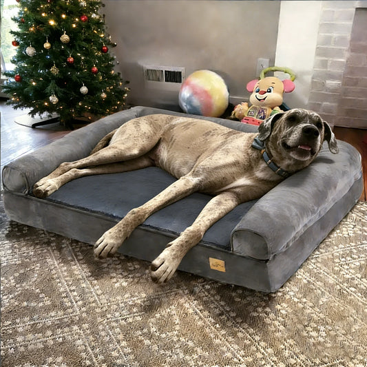 BORWART CN Calming Orthopedic Memory Foam Dog Bed Removable Cover