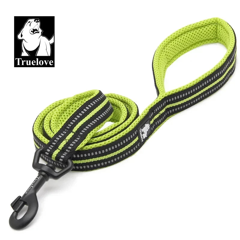 TRUELOVE Reflective Nylon Mesh Padded Dog Leash For Walking