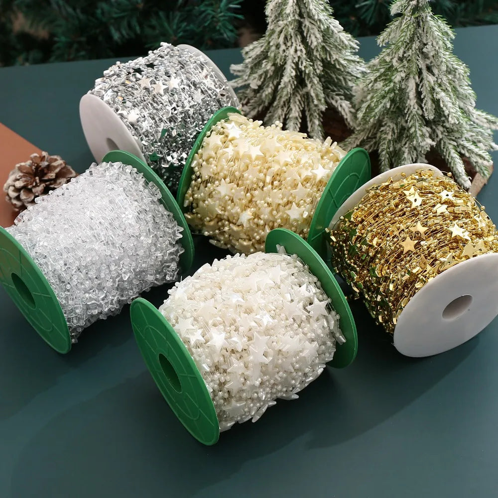 Acrylic Star Bead Chain For Garland Wedding And Holiday Decor