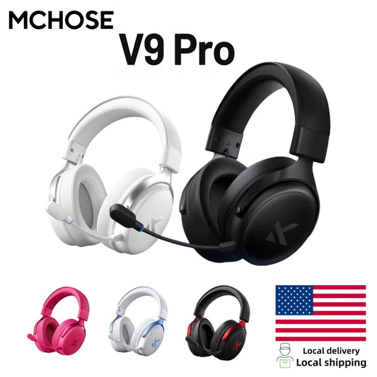 MCHOSE V9 Pro Wireless Gaming Headset With 7.1 Surround Sound