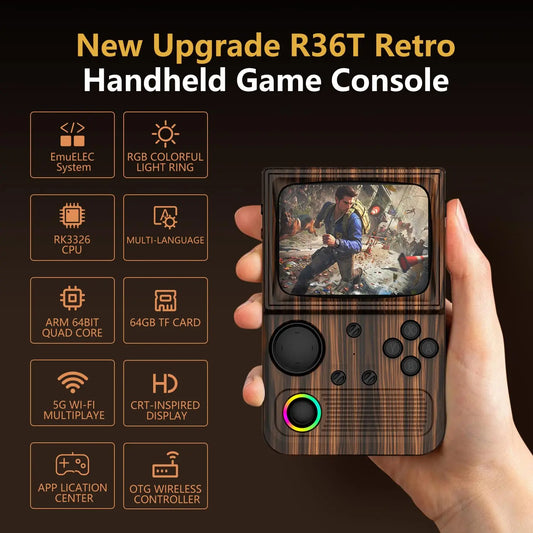 Aislpc R36T Retro Handheld Game Console And Wi Fi