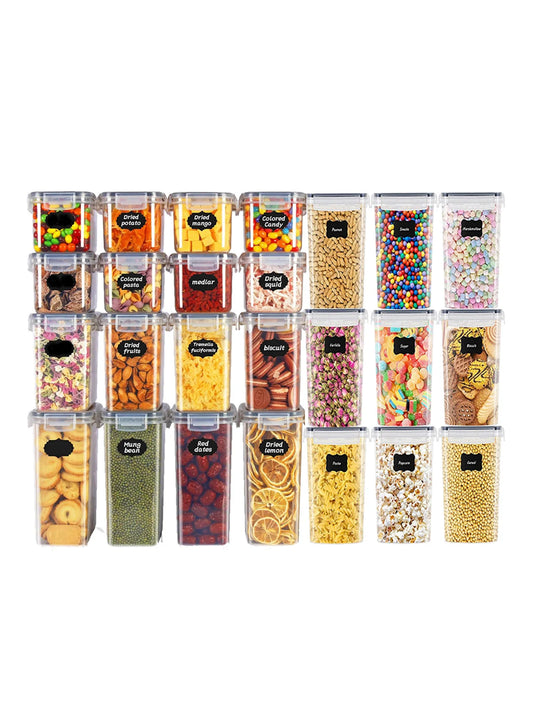 48Pc Sealed Food Storage Containers With Lids Kitchen Pantry Set