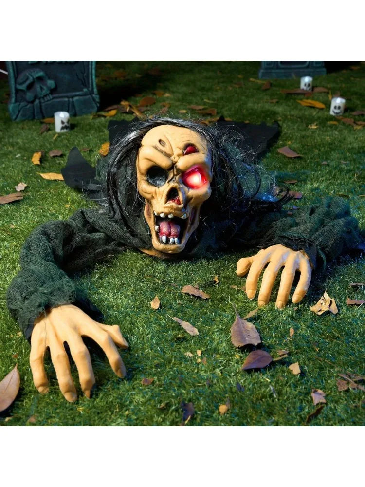 Zombie Groundbreaker Halloween Outdoor Prop With Sound And Lights