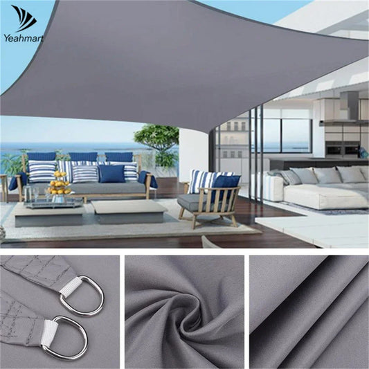 Waterproof Sun Shade Sail 160GSM For Outdoor Patio Garden Camping