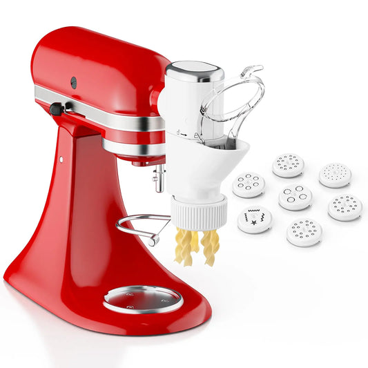 Pasta Press Attachment for Stand Mixers with Interchangeable Plates