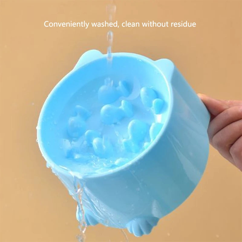 Cat Slow Feeder Bowl Anti-Choking Design For Cats And Dogs