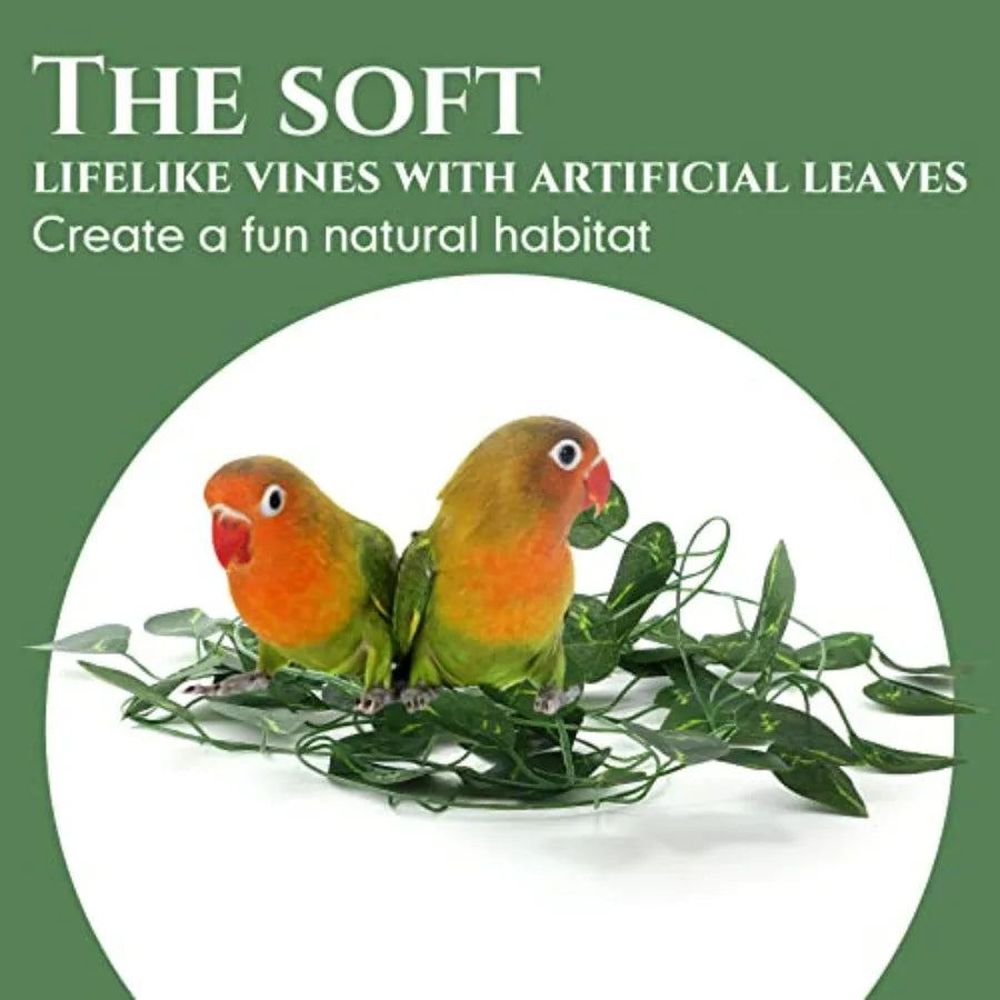 Coconut Bird Nest Hut Hanging Bird House 3 Pack Vines