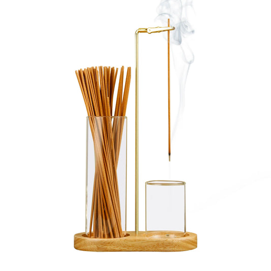 2 In 1 Incense Holder Anti Ash Glass Catcher Organizer