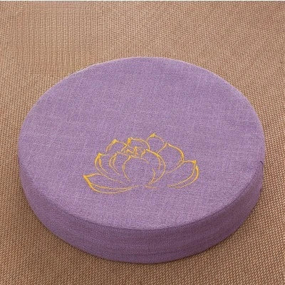 Meditation Cushion With Linen Texture Backrest Pillow Washable