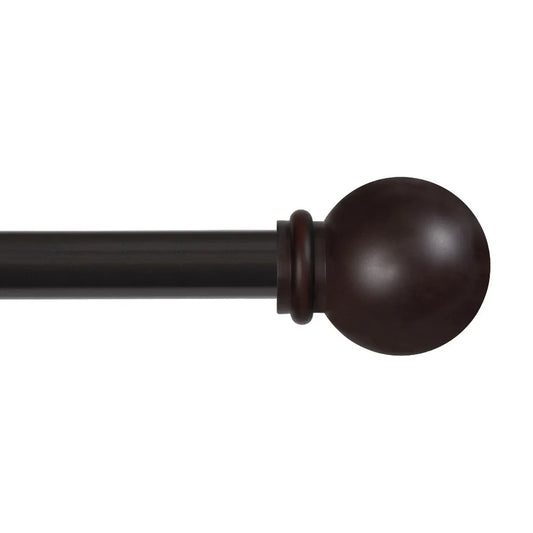 Heavy Duty Rustic Curtain Rod With Finials Easy To Install