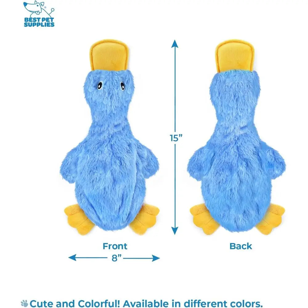 Interactive Squeaky Crinkle Duck Chew Toy For All Dogs