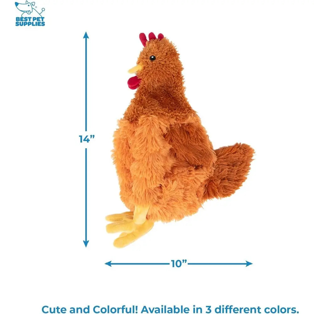Interactive Crinkle Chicken Dog Chew Toy for All Dogs