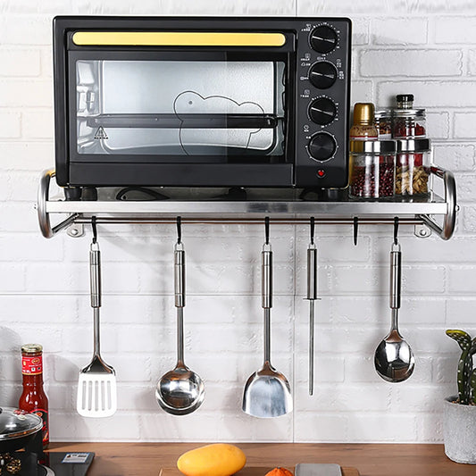 Wall Mounted Stainless Steel Microwave Oven Shelf