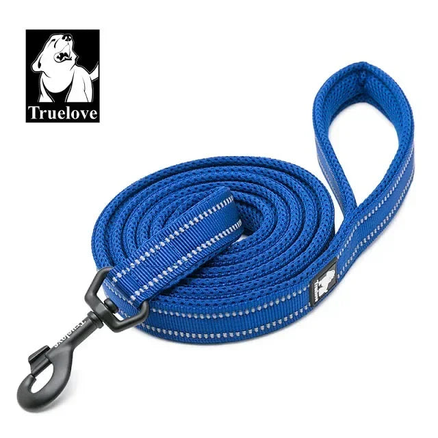 TRUELOVE Reflective Nylon Mesh Padded Dog Leash For Walking