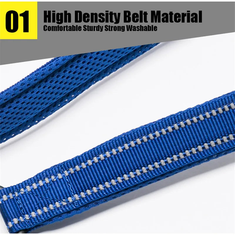 TRUELOVE Reflective Nylon Mesh Padded Dog Leash For Walking