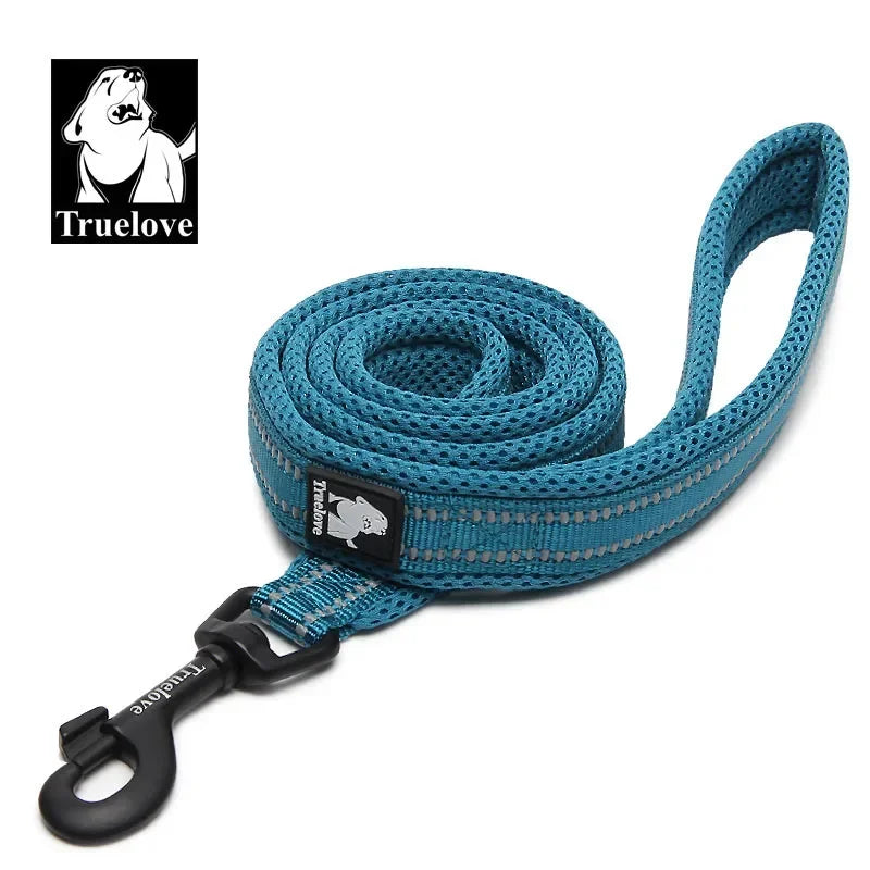 TRUELOVE Reflective Nylon Mesh Padded Dog Leash For Walking