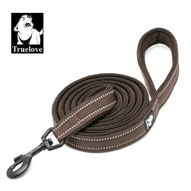 TRUELOVE Reflective Nylon Mesh Padded Dog Leash For Walking