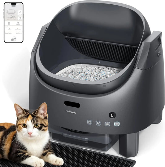 Automatic Self-Cleaning Litter Box With App Control And Odor Sensor