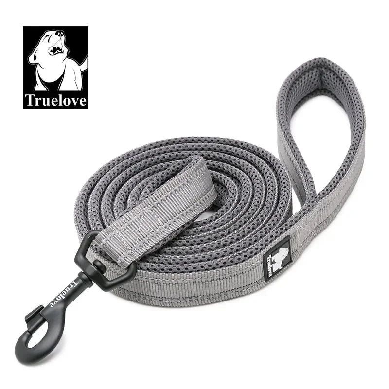 TRUELOVE Reflective Nylon Mesh Padded Dog Leash For Walking