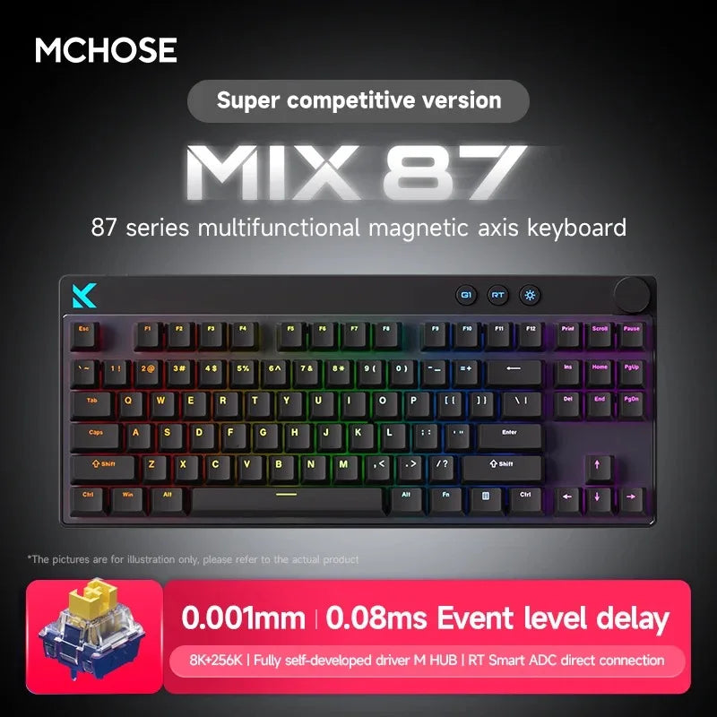 Mchose Mix87 87-Key Wired RGB Mechanical Gaming Keyboard