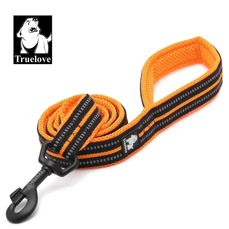 TRUELOVE Reflective Nylon Mesh Padded Dog Leash For Walking